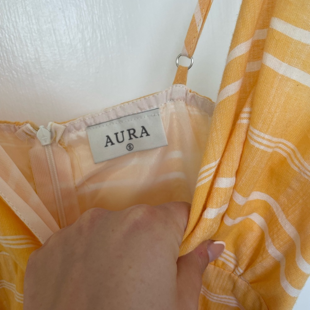 Yellow Striped Romper - Picture 3 of 3